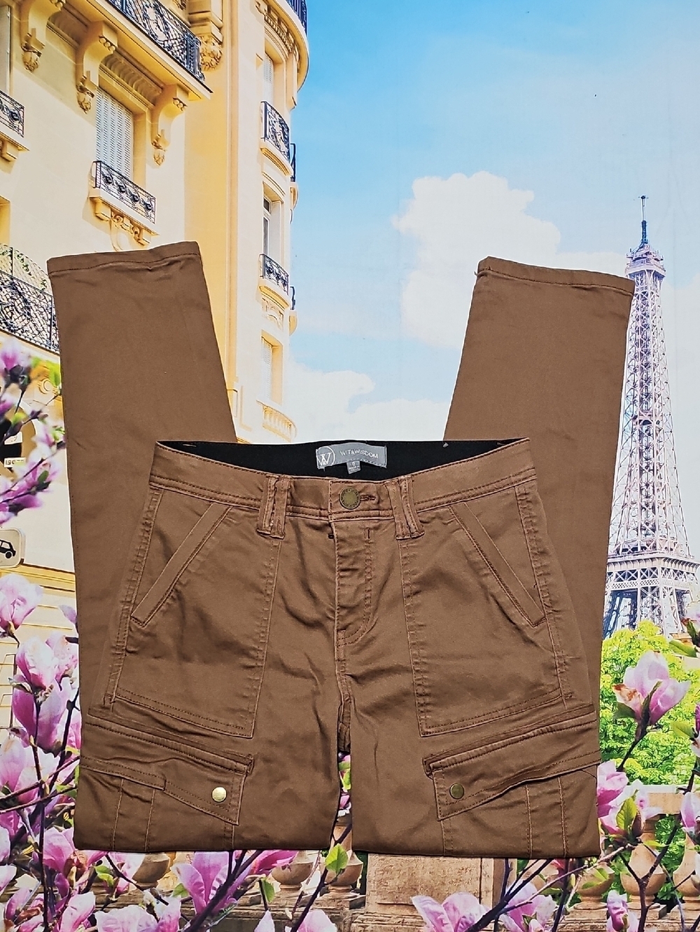 Wit & Wisdom Brown Cargo Pants Size 0
